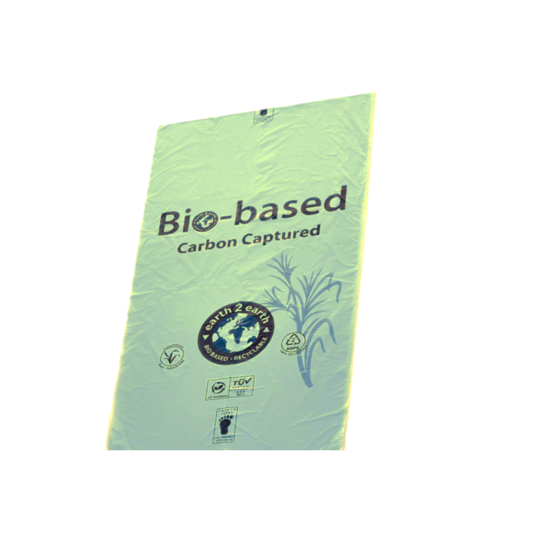 earth2earth Bio-Based Carbon Captured Sacks Green (26x44) x 200